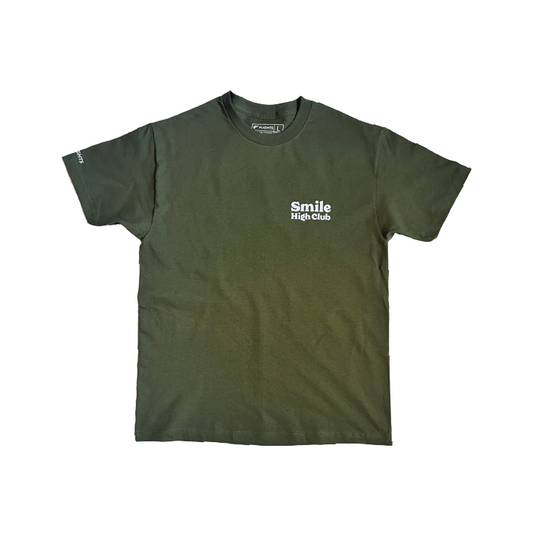 SMILE HIGH CLUB - T-SHIRT - GREEN